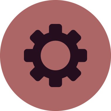 dişli simgesi vektör illüstrasyonu 