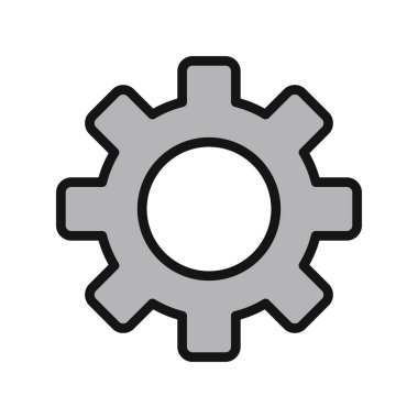 dişli simgesi vektör illüstrasyonu 