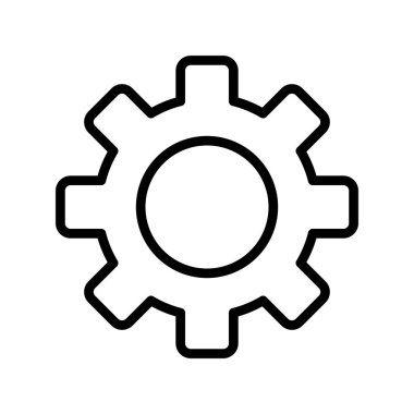 dişli simgesi vektör illüstrasyonu 