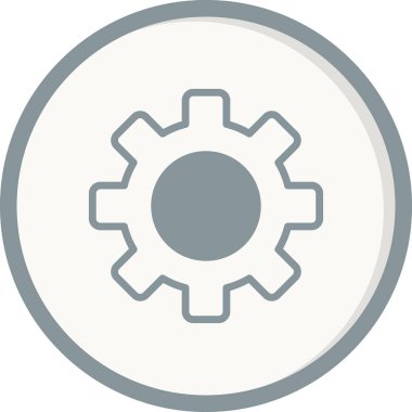 dişli simgesi vektör illüstrasyonu 