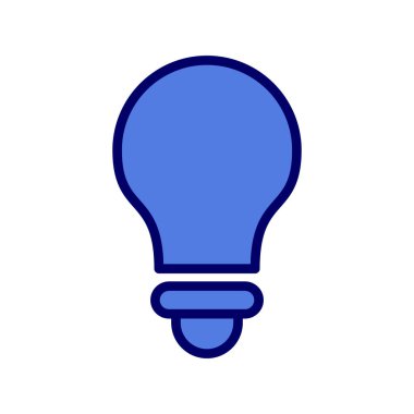 fikir vektör çizimi, ampul işareti