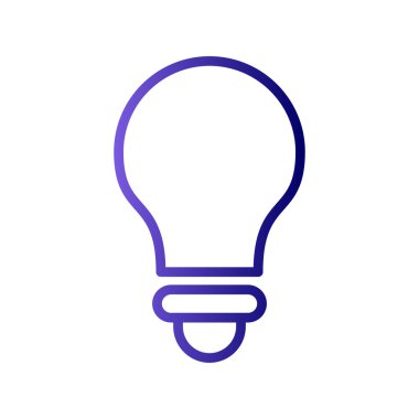 fikir vektör çizimi, ampul işareti