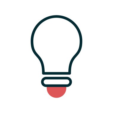 fikir vektör çizimi, ampul işareti