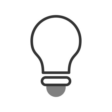fikir vektör çizimi, ampul işareti