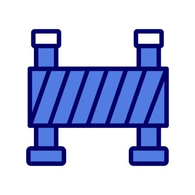 Bariyer simgesinin vektör illüstrasyonu