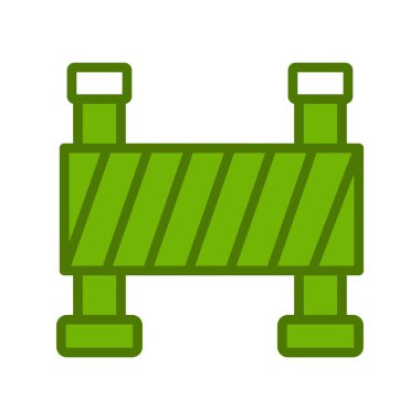 Bariyer simgesinin vektör illüstrasyonu