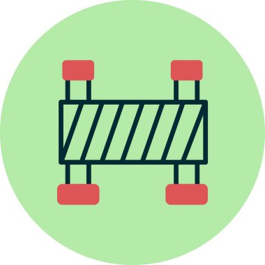 Bariyer simgesinin vektör illüstrasyonu
