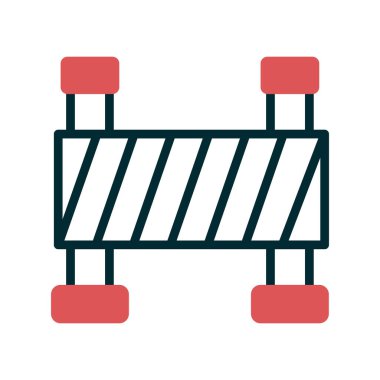 Bariyer simgesinin vektör illüstrasyonu