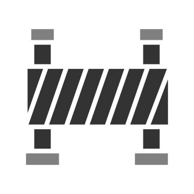 Bariyer simgesinin vektör illüstrasyonu