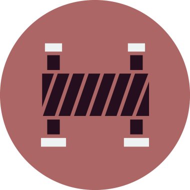 Bariyer simgesinin vektör illüstrasyonu