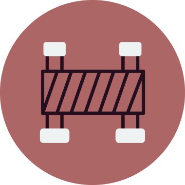 Bariyer simgesinin vektör illüstrasyonu