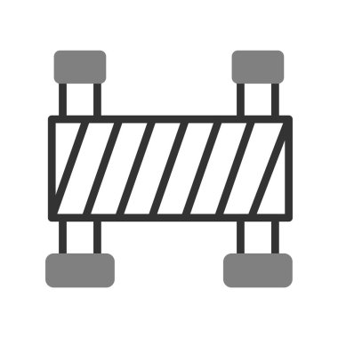 Bariyer simgesinin vektör illüstrasyonu