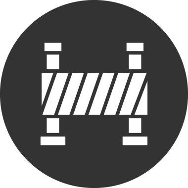 Bariyer simgesinin vektör illüstrasyonu