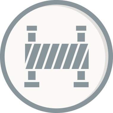 Bariyer simgesinin vektör illüstrasyonu