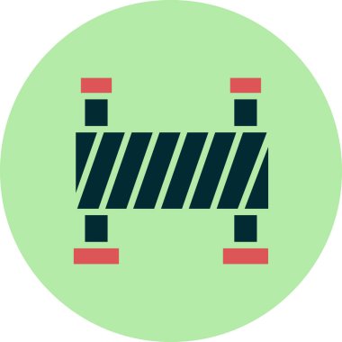 Bariyer simgesinin vektör illüstrasyonu