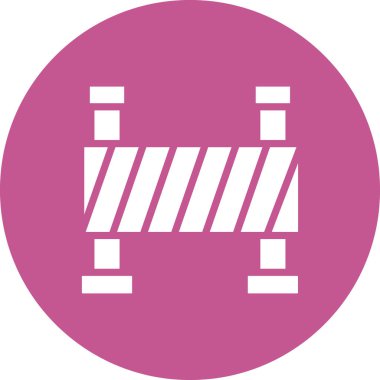 Bariyer simgesinin vektör illüstrasyonu