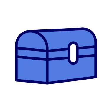 hazine sandığı simgesi vektörü