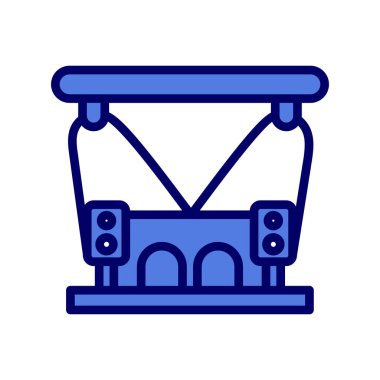 Konser vektörü ince çizgi simgesi