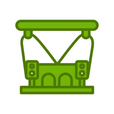 Konser vektörü ince çizgi simgesi