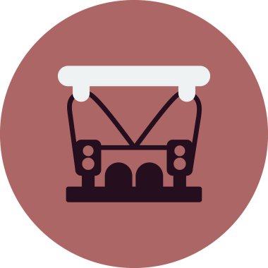 Konser vektörü ince çizgi simgesi