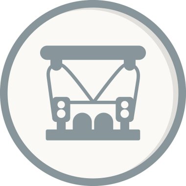 Konser vektörü ince çizgi simgesi