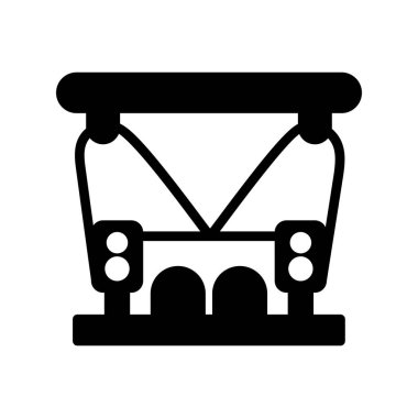 Konser vektörü ince çizgi simgesi