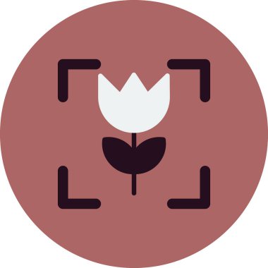 bitki simgesi vektörü. ince çizgi işareti.