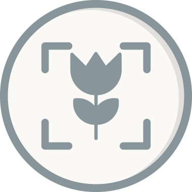 bitki simgesi vektörü. ince çizgi işareti.