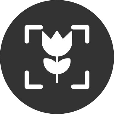 bitki simgesi vektörü. ince çizgi işareti.