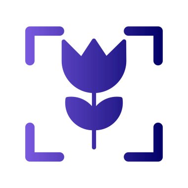 bitki simgesi vektörü. ince çizgi işareti.