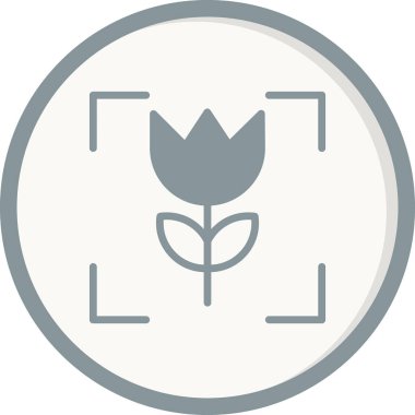 bitki simgesi vektörü. ince çizgi işareti.