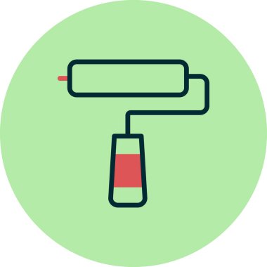 boya silindiri vektör illüstrasyonu 