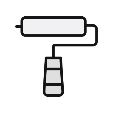 boya silindiri vektör illüstrasyonu 