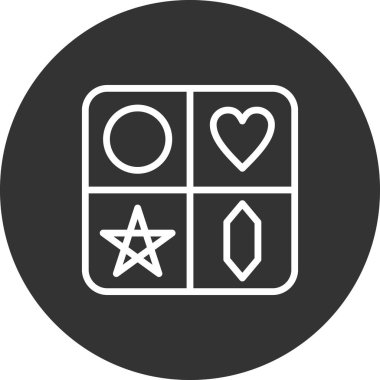 Patchwork simgesinin vektör illüstrasyonu