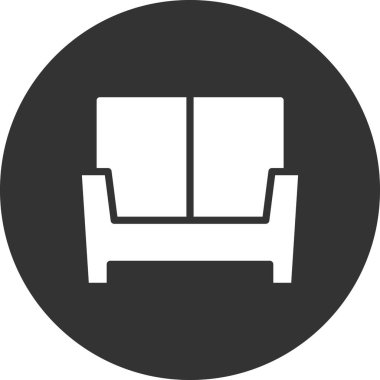 yumuşak kanepe mobilyası, vektör illüstrasyonu