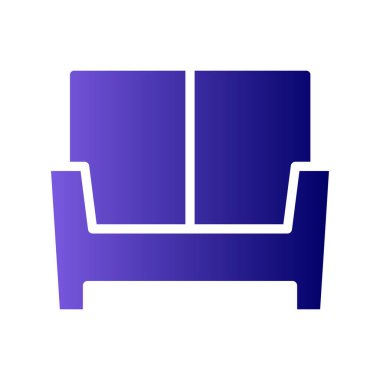 yumuşak kanepe mobilyası, vektör illüstrasyonu