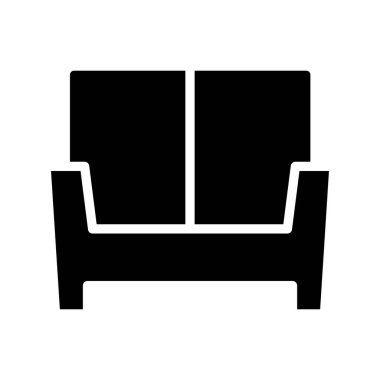 yumuşak kanepe mobilyası, vektör illüstrasyonu