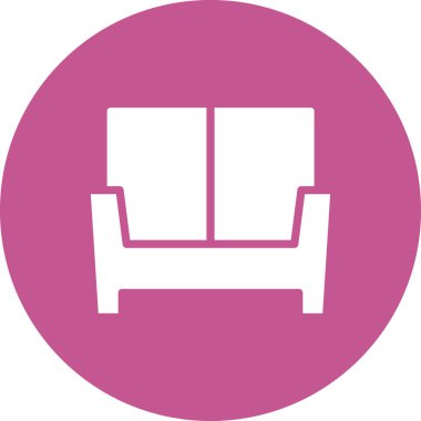 yumuşak kanepe mobilyası, vektör illüstrasyonu