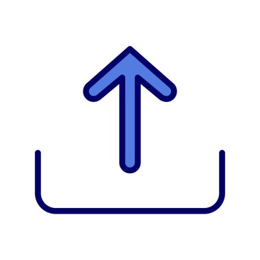 Okun bulut yükleme vektör simgesi 