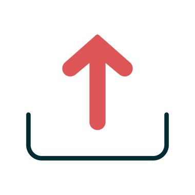 Okun bulut yükleme vektör simgesi 