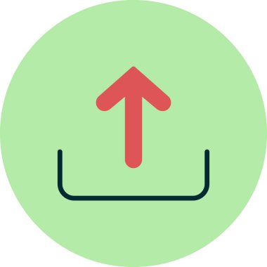 Okun bulut yükleme vektör simgesi 