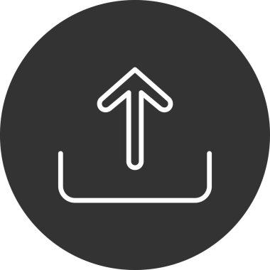 Okun bulut yükleme vektör simgesi 