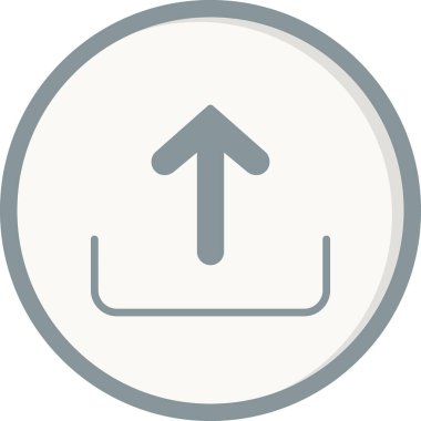 Okun bulut yükleme vektör simgesi 