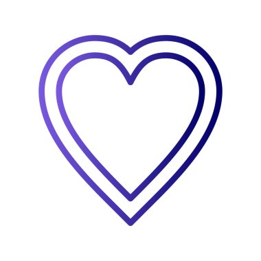 Kalp. Web simgesi basit tasarım