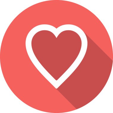 Kalp. Web simgesi basit tasarım