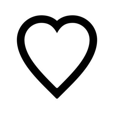 Kalp. Web simgesi basit tasarım