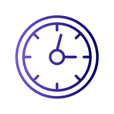 Alarm saati simgesi, vektör illüstrasyonu