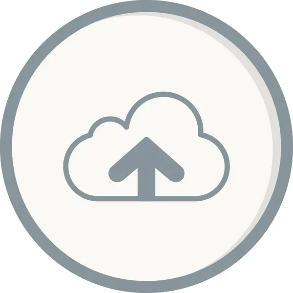 Cloud Computing Upload Vector Icon — Stock Vector