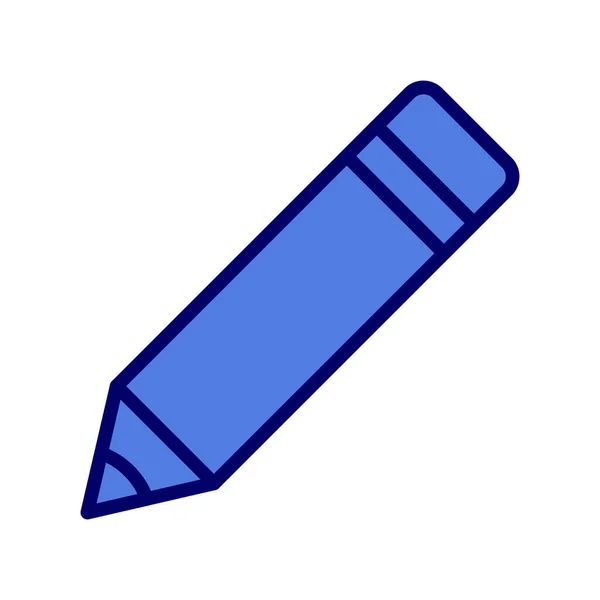 Bleistift Farbe Symbol Vektor Illustration Design — Stockvektor