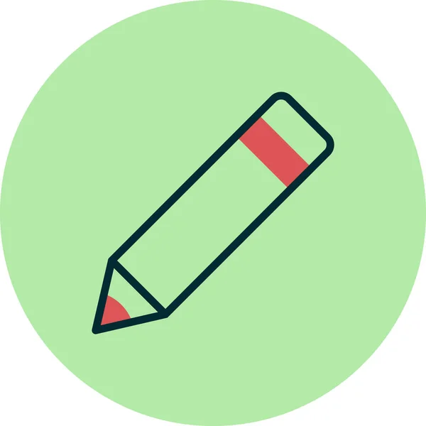 Bleistift Farbe Symbol Vektor Illustration Design — Stockvektor